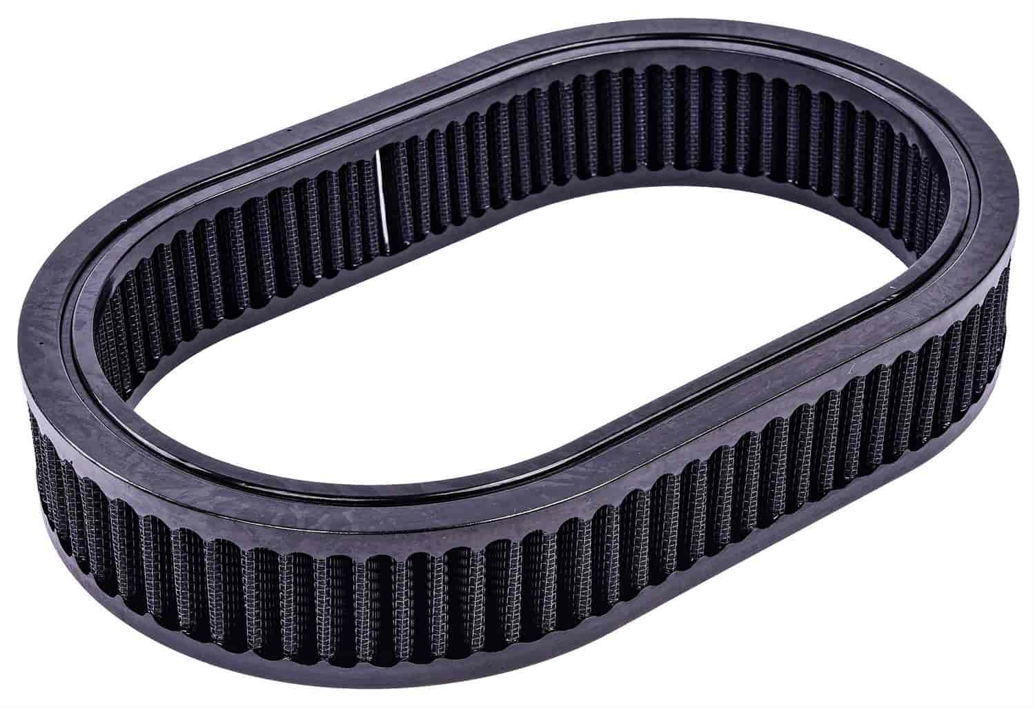 Oval Cotton Air Filter Element [11.5 in. x 2 in. Black]