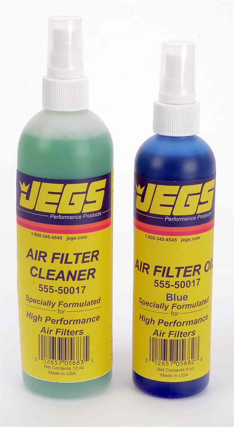 Air Filter Cleaner and Oil Kit Blue