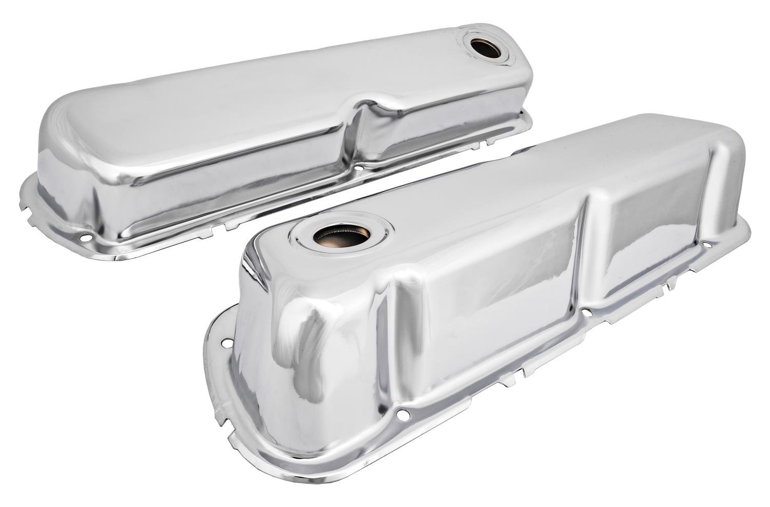 Stamped Steel Valve Covers for Small Block Ford 351W [Chrome]
