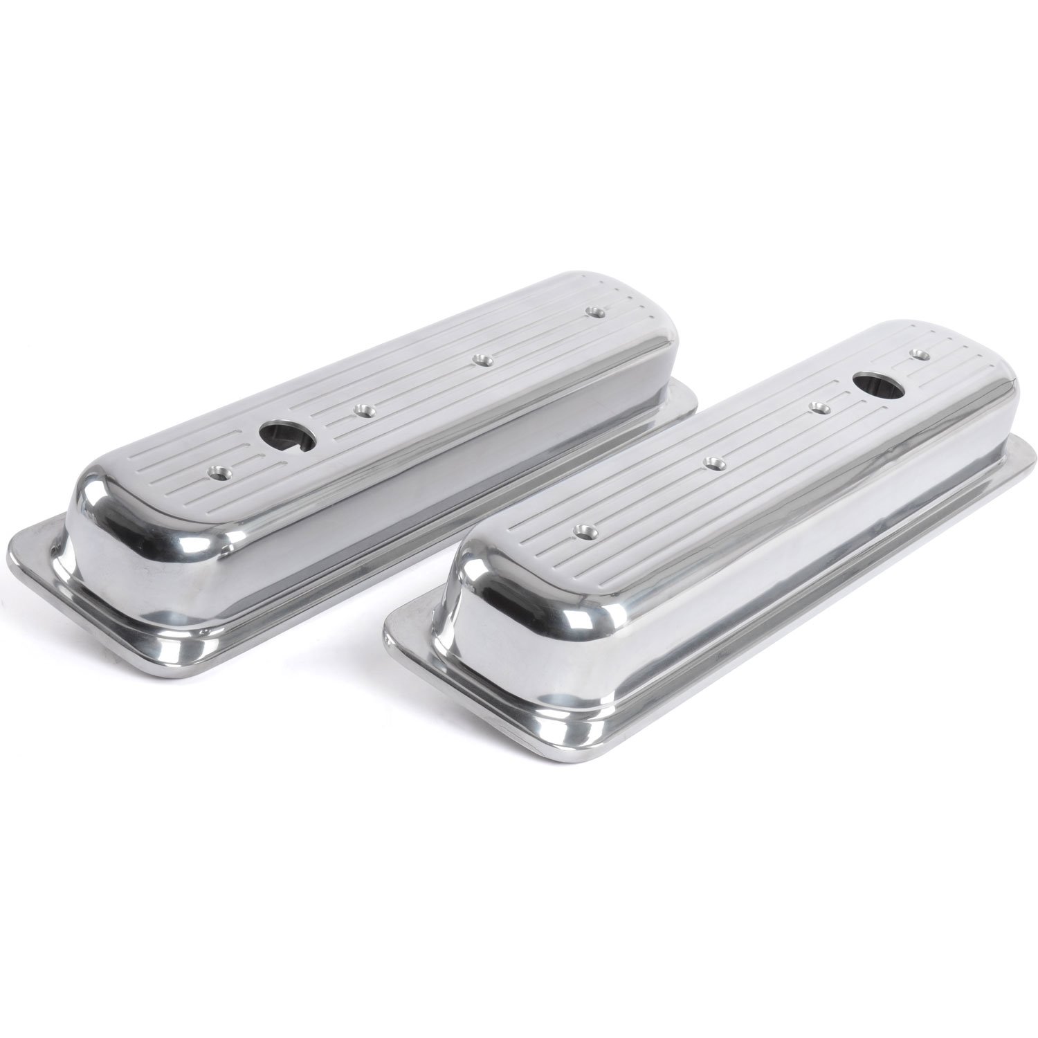 Polished Cast Aluminum Ball-Milled Valve Covers for 1987-1999 5.0L-5.7L Small Block Chevy