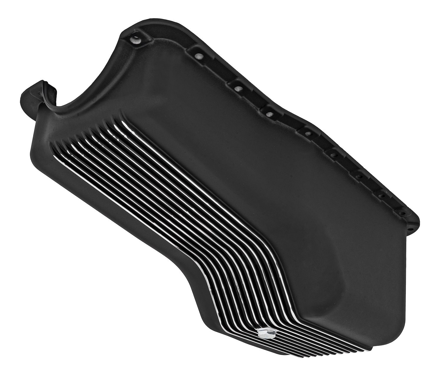 Finned Aluminum Oil Pan for Small Block Ford 289-302 [Black]
