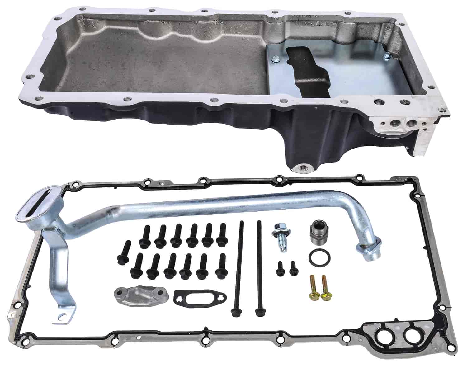 Retrofit Oil Pan for GM LS Series Engine Swaps [Black Cast Aluminum]