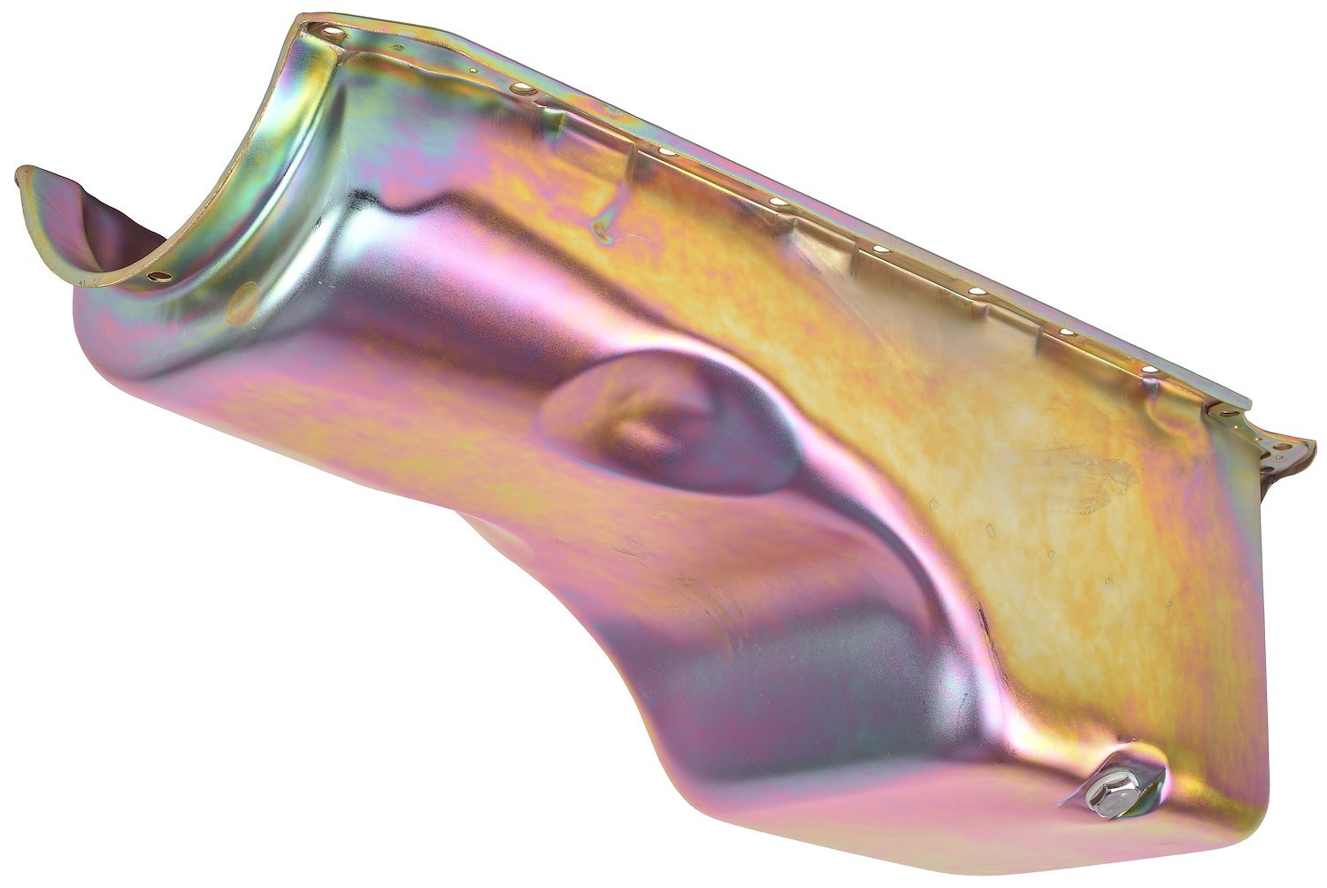 Stock-Style Replacement Oil Pan for 1964-1990 Big Block Chevy Mark IV [Gold Zinc Dichromate Finish]