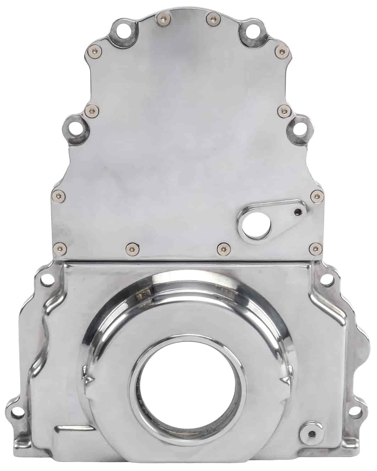 Timing Cover for GM LS Engines up to Gen IV with Front Mounted Cam Sensors [Polished Aluminum]