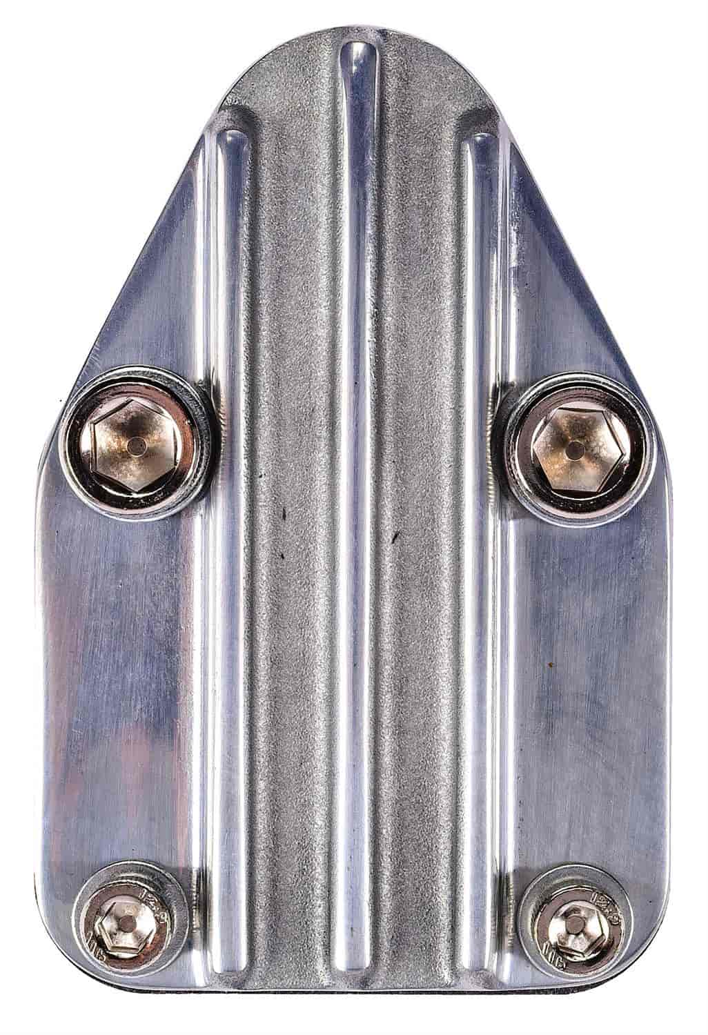 Fuel Pump Block-Off Plate Small Block Chevy [Cast Aluminum, Raw]