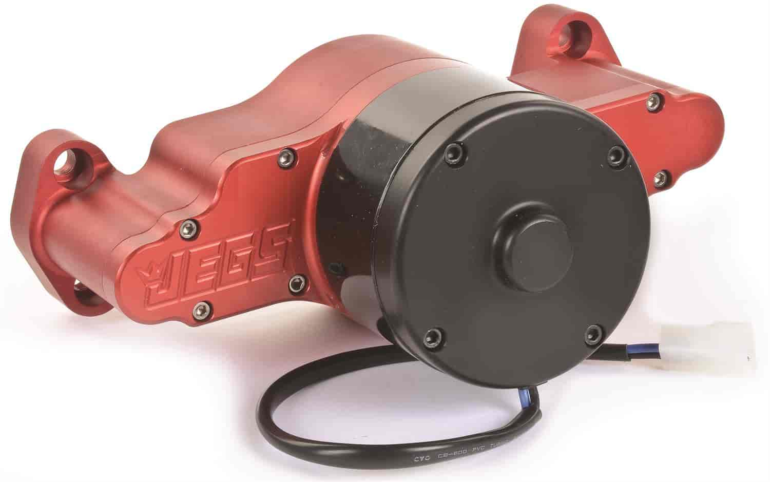 Electric Water Pump for Small Block Chevy [50 GPM, Red Anodized]