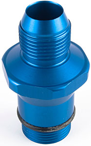 O-Ring Style Hose Adapter -16AN Blue Anodized