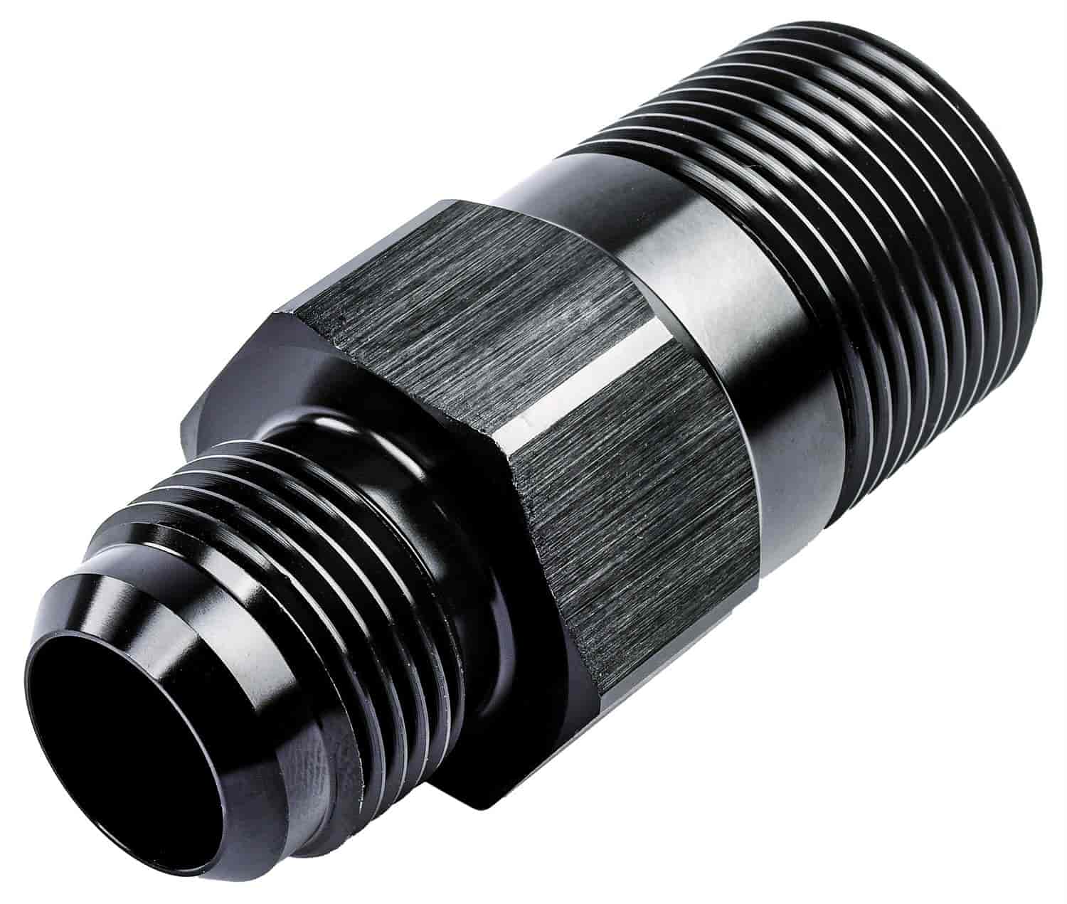 Water Pump Hose Adapter Fitting 1 in. NPT to -12 AN [Black Anodized]