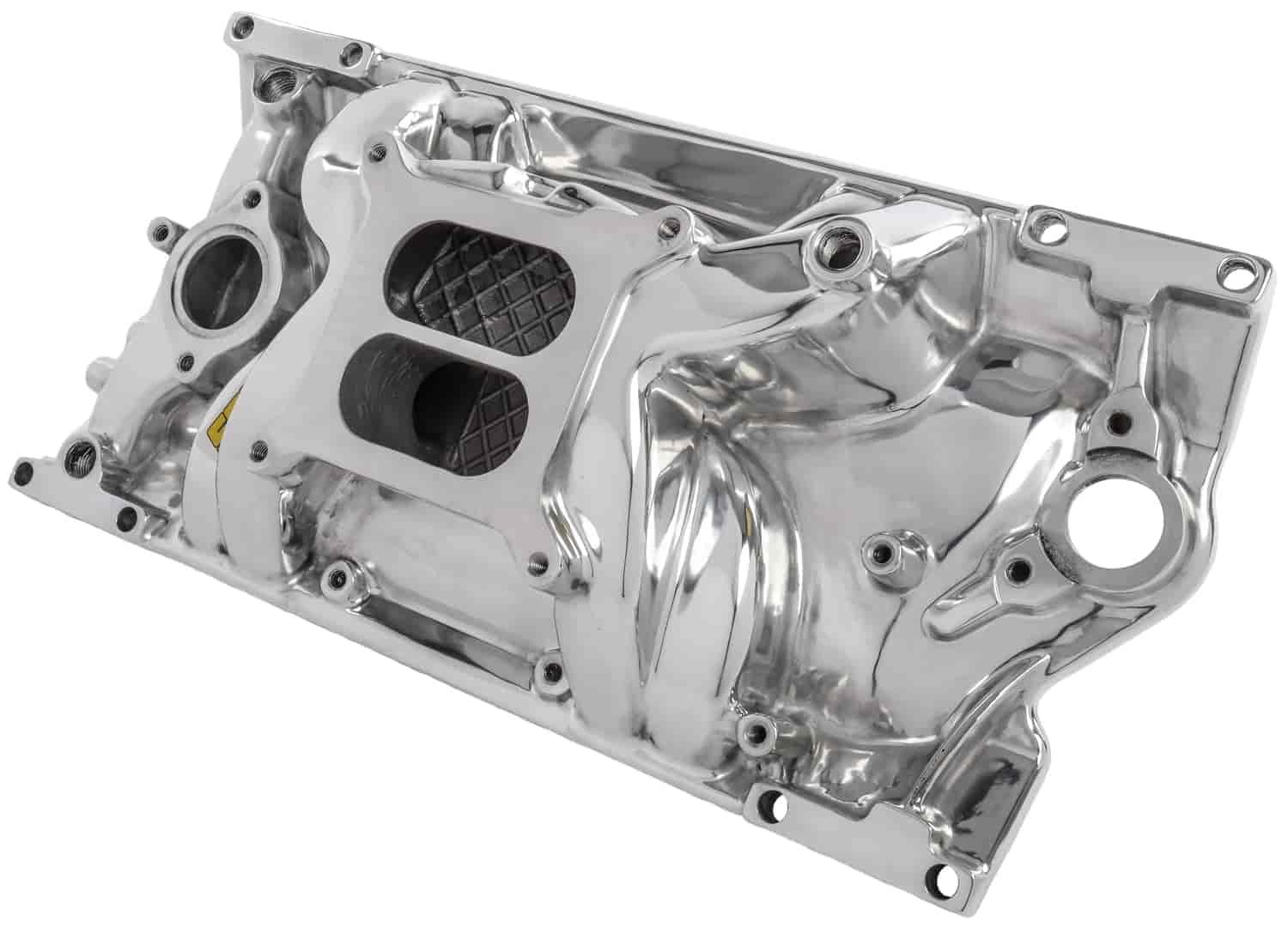 Intake Manifold for 1996-2002 Small Block Chevy 350 Vortec with L31 Cast Iron Heads, Dual Plane [Polished]