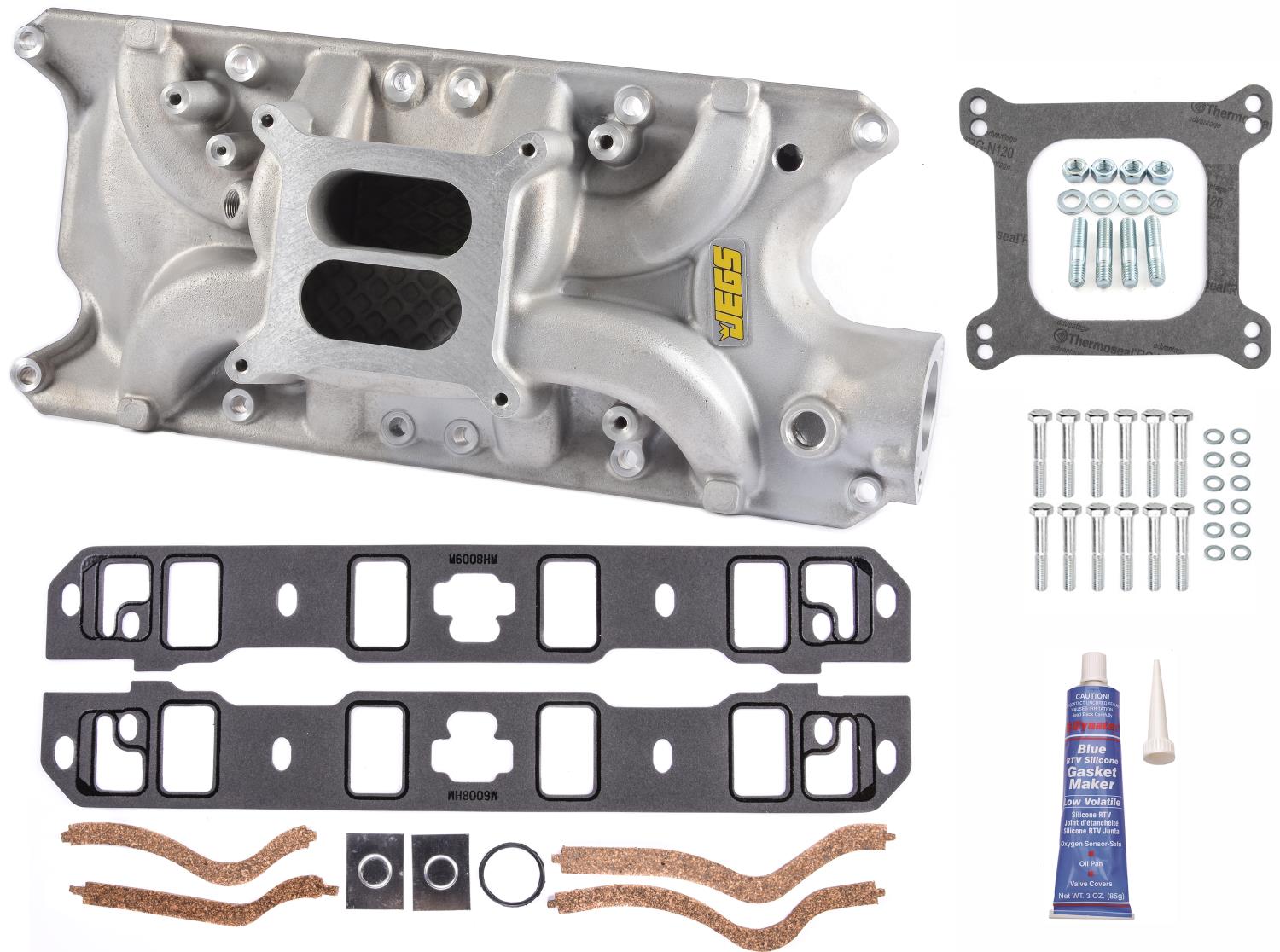 Intake Manifold with Installation Kit for 1962-1985 Small Block Ford 260, 289 & 302 (Except Boss 302)