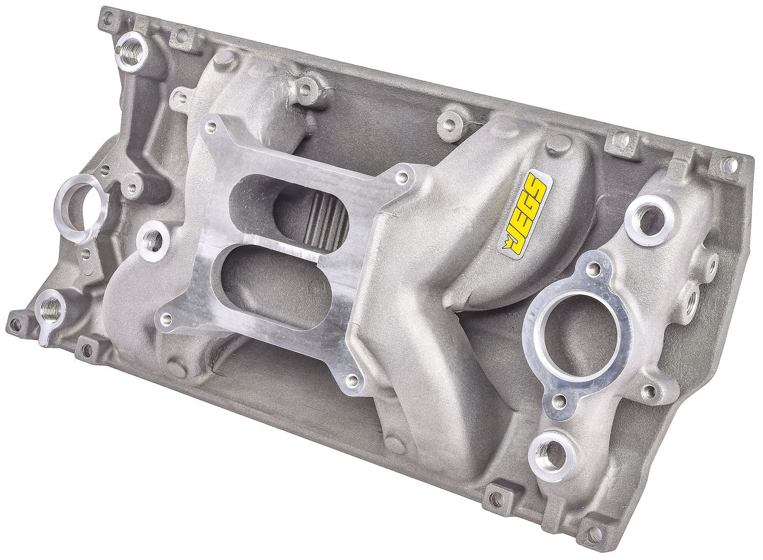Cool Gap Intake Manifold for Small Block Chevy with 1996-2002 Vortec L31 Cast Iron Heads, Dual Plane [Satin]