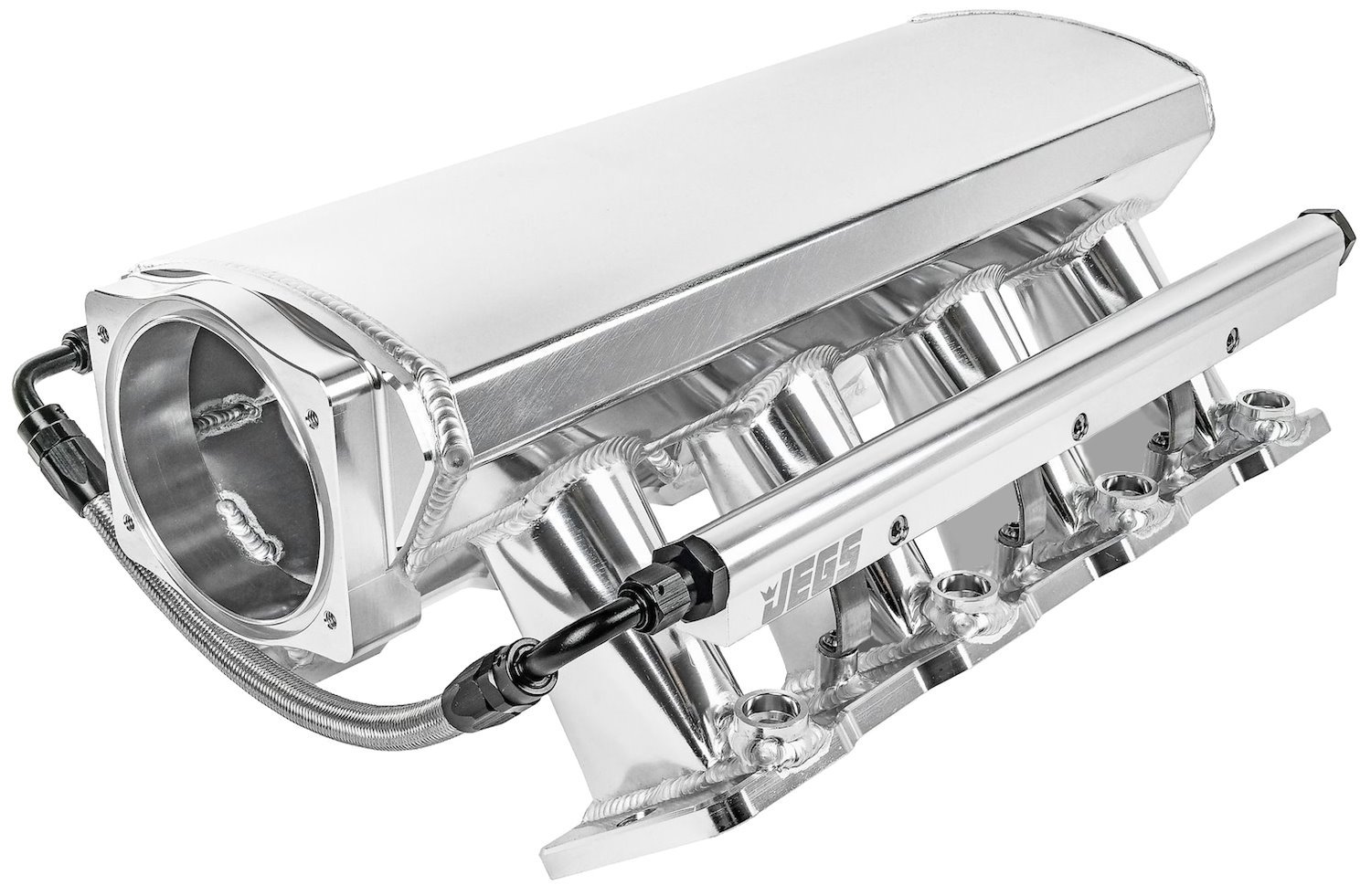 Fabricated Intake Manifold for GM LS1, LS2, LS6 [Polished Aluminum]