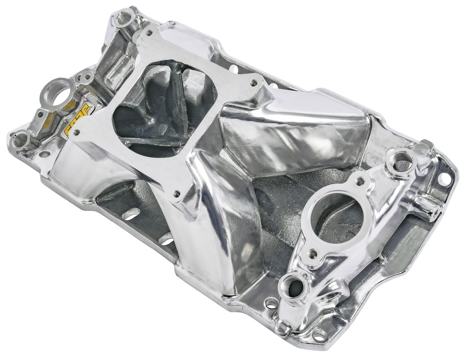 Intake Manifold for 1955-1995 Small Block Chevy 262-400, Hi-Rise Single Plane [Polished]