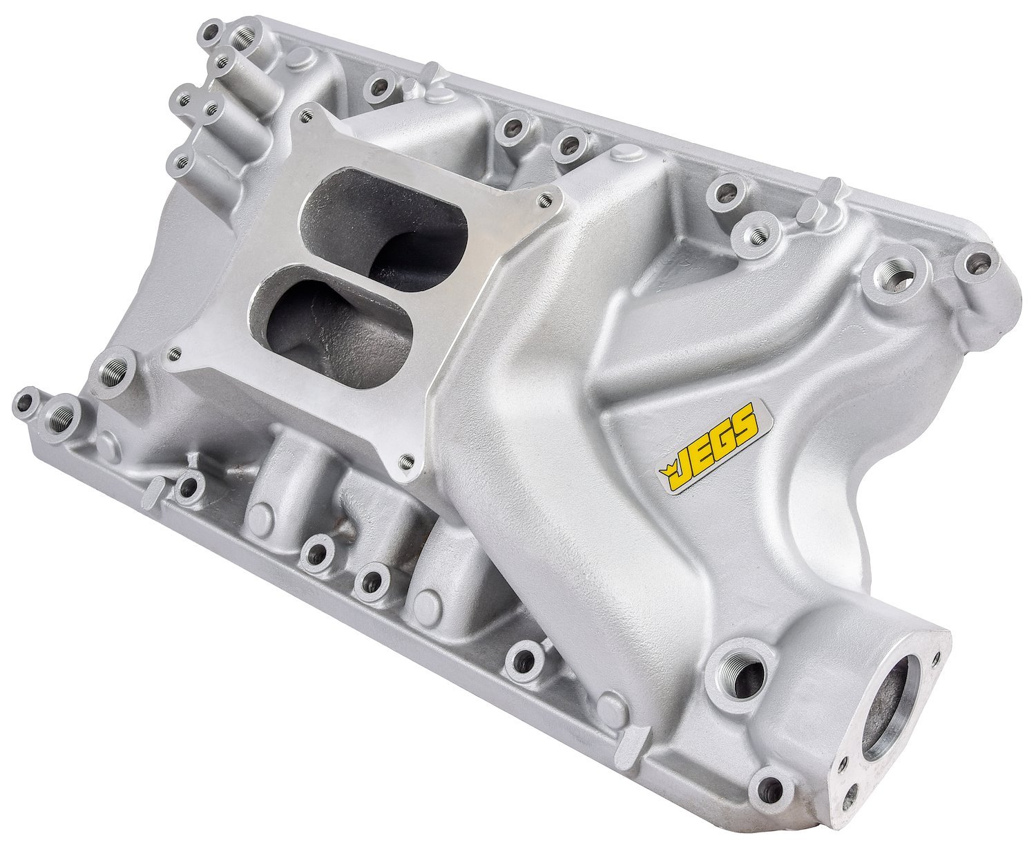 Intake Manifold for 1969-1996 Small Block Ford 351 Windsor, Dual Plane [Satin]