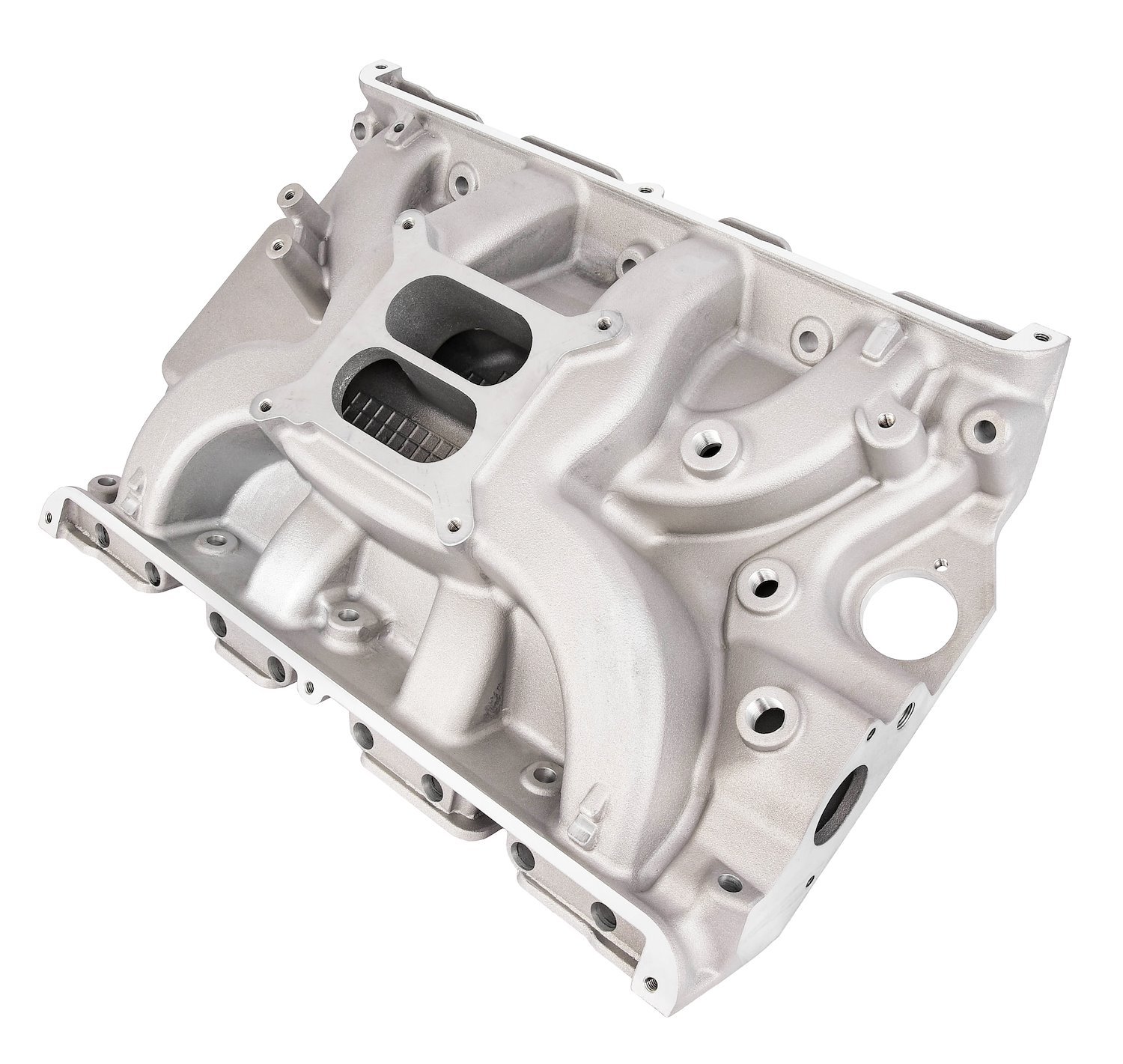Intake Manifold for Ford 332-428 FE Series Engines, Dual Plane [Satin]