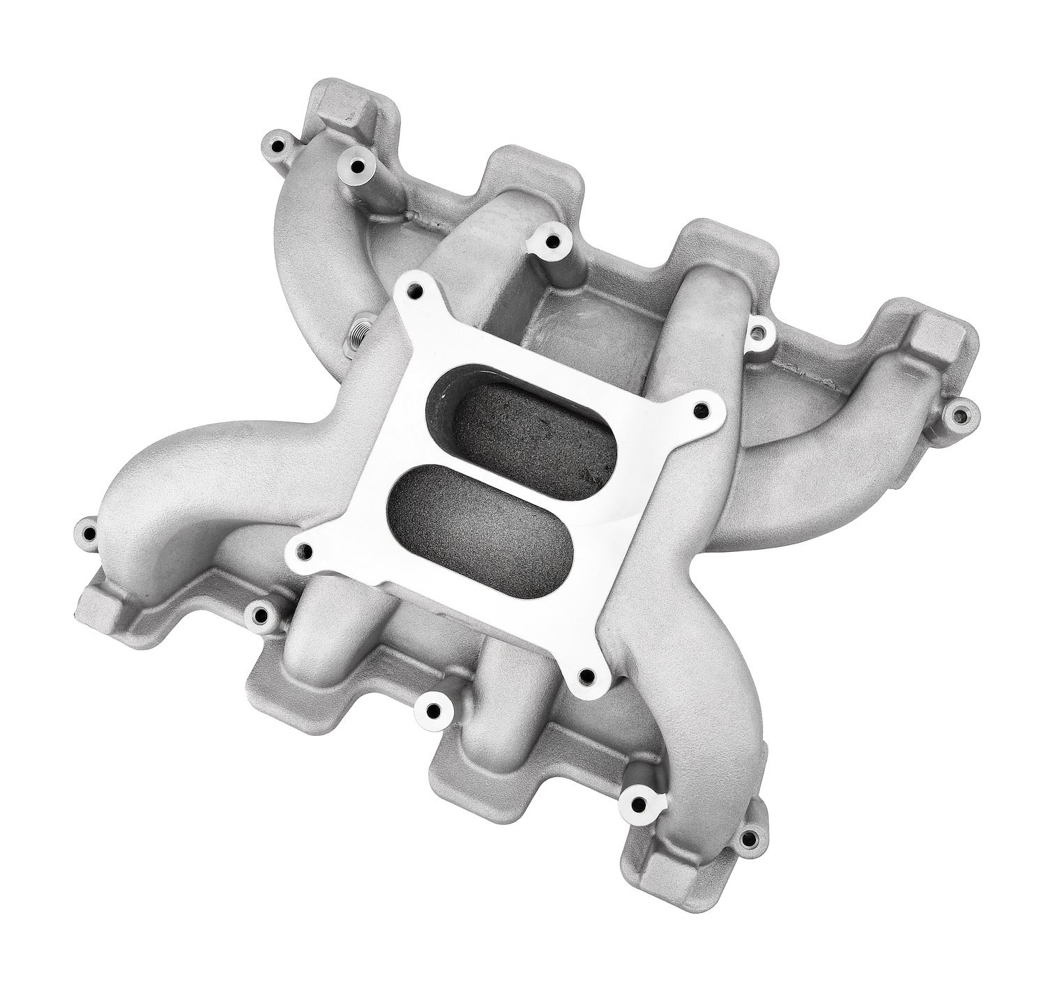 Mid-Rise Dual Plane Intake Manifold for GM LS1/LS2/LS6 with Cathedral Port Heads [Satin]