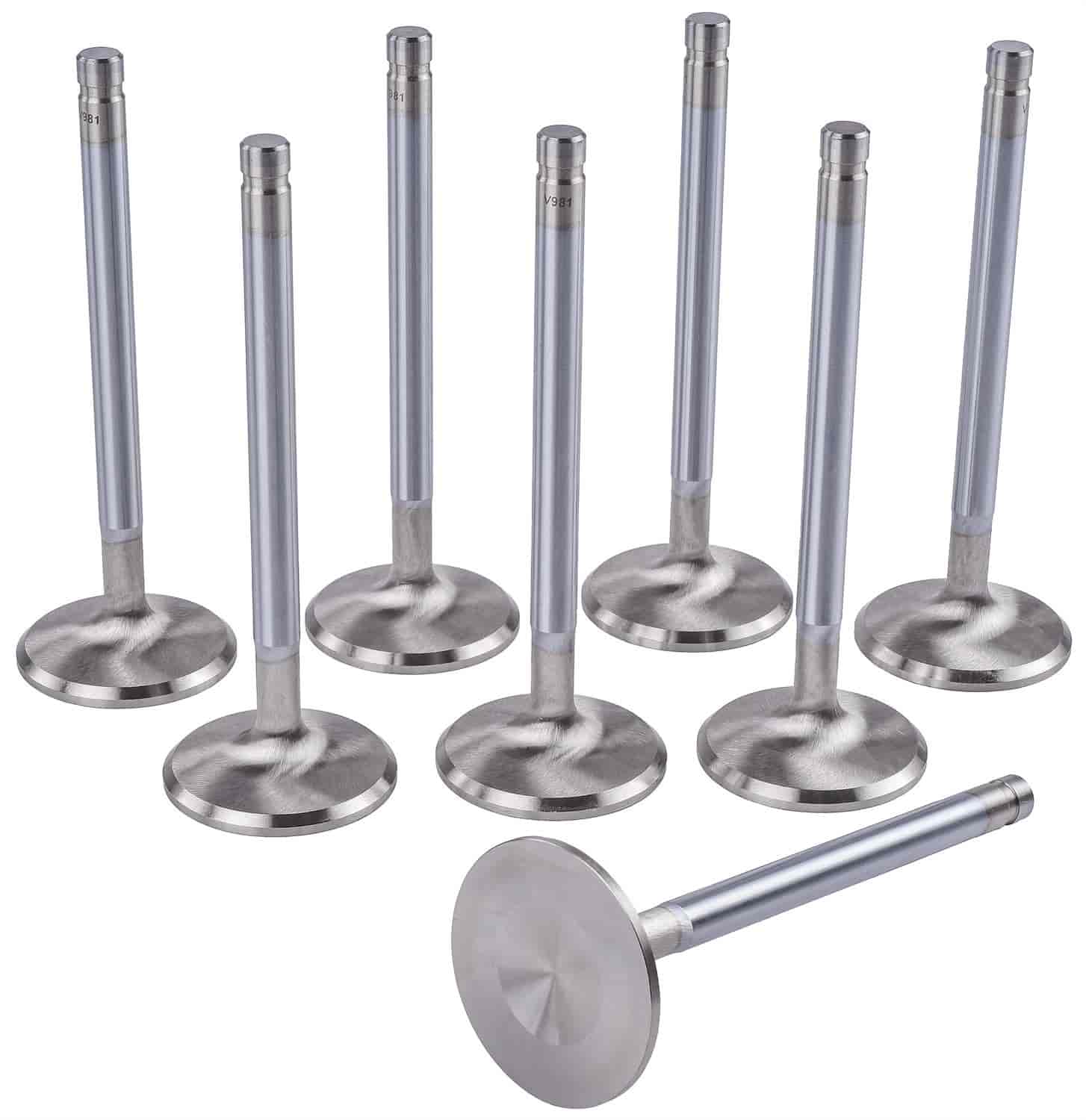 Performance Stainless Steel Exhaust Valves for Big Block Chevy, Set of 8 [1.880 in. Dia.]