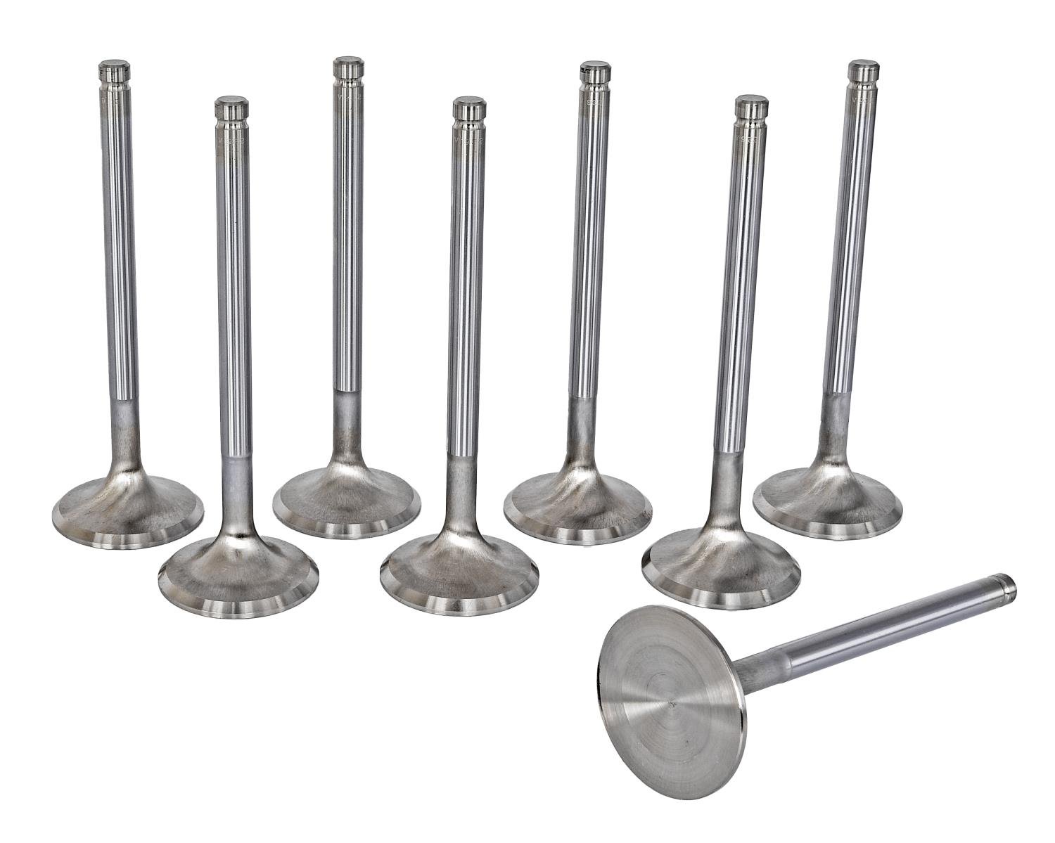 Performance Stainless Steel Exhaust Valves for GM LS, Set of 8 [1.600 in. Dia.]