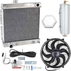 Ready Fit Aluminum Radiator System for 1964-1966 Mustang (Down Flow) 289, Automatic Transmission
