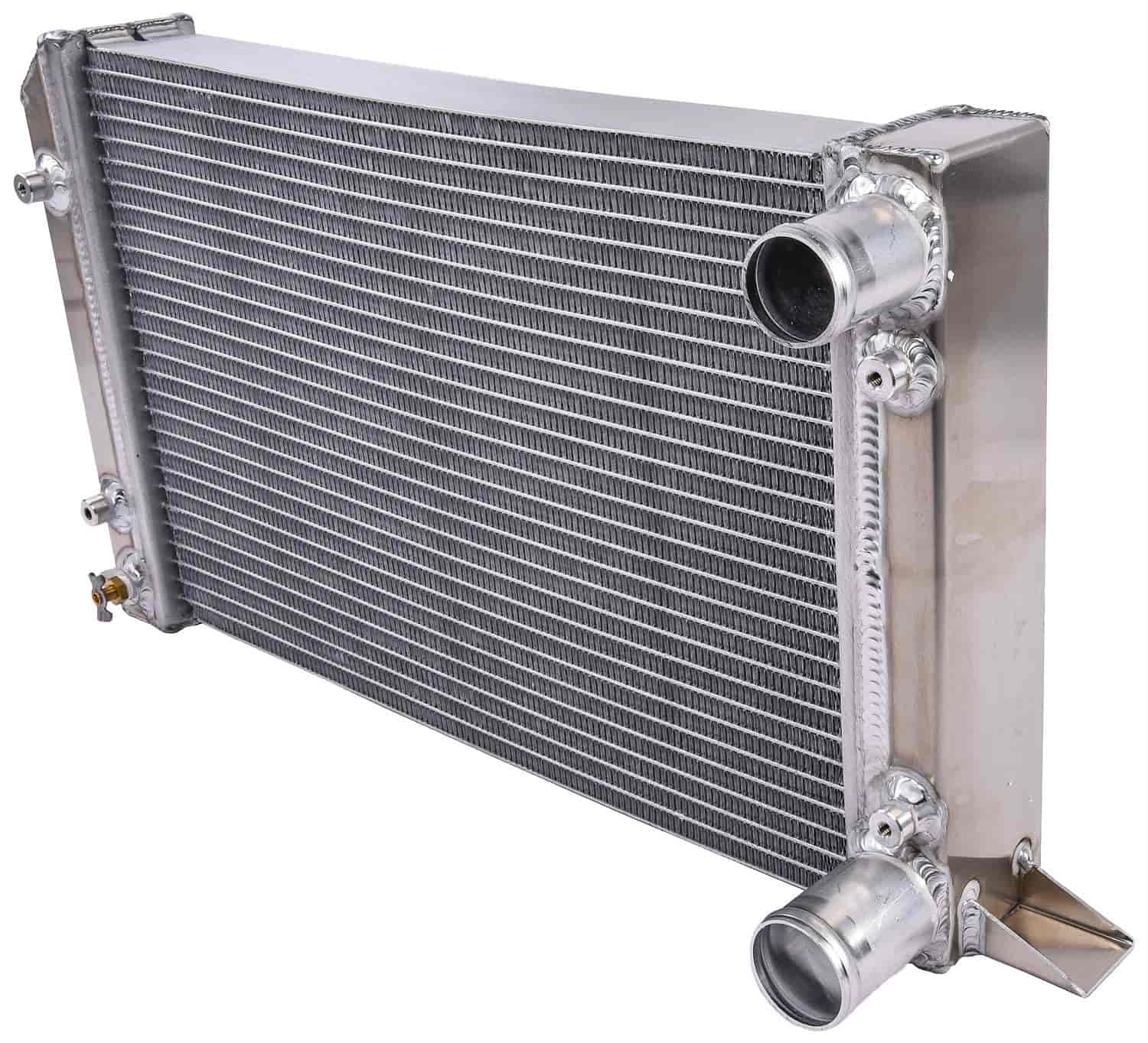 Scirocco/Pro Stock Style Lightweight Aluminum Radiator [2 Row, No Filler Neck, Drag Race Only]