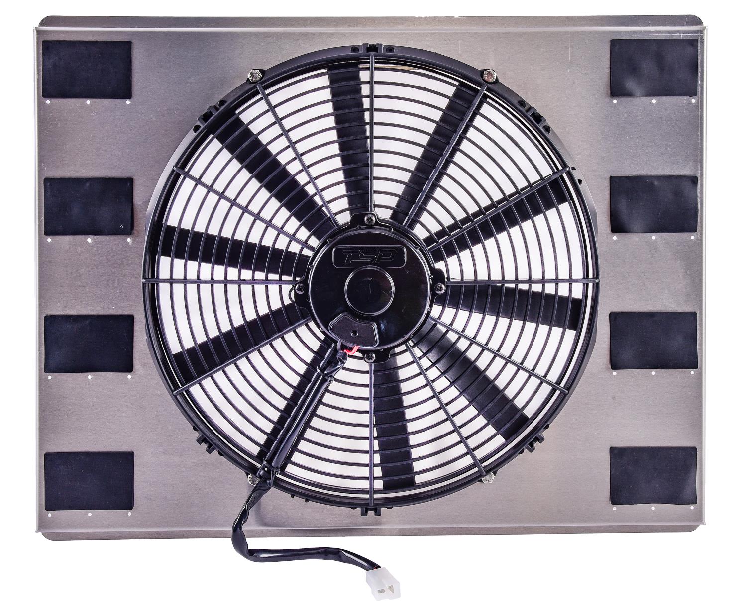 Universal Single 16 in. Electric Cooling Fan with 23 3/4 in. L x 18 3/4 in. H Aluminum Shroud