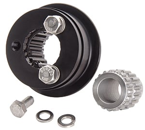 Quick-Release Weld-On Pinless-Type Steering Wheel Hub Kit for 3-Bolt Steering Wheels & 3/4 in. Steering Shaft [SFI 42.1]