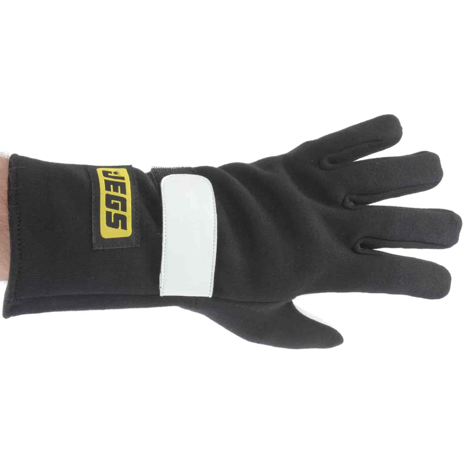 Racing Gloves SFI 3.3/1 Single Layer Nomex Small Black