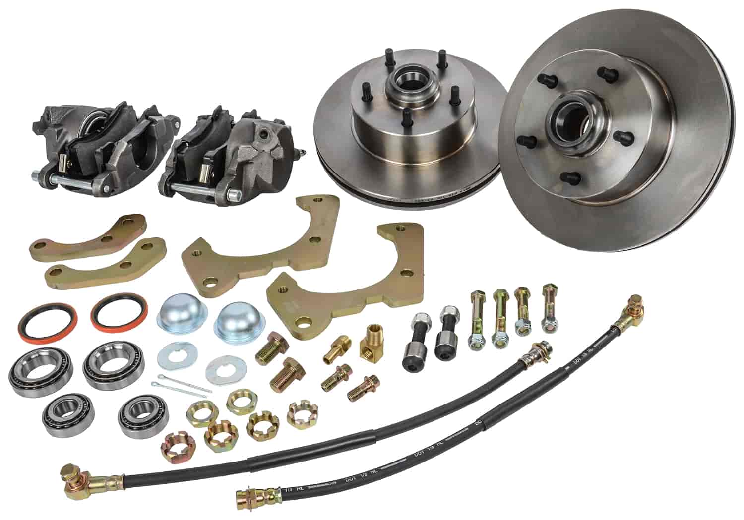Front Disc Brake Conversion Kit for 1959-1964 Chevrolet Bel Air, Biscayne, Impala [Standard Kit w/Raw Calipers]