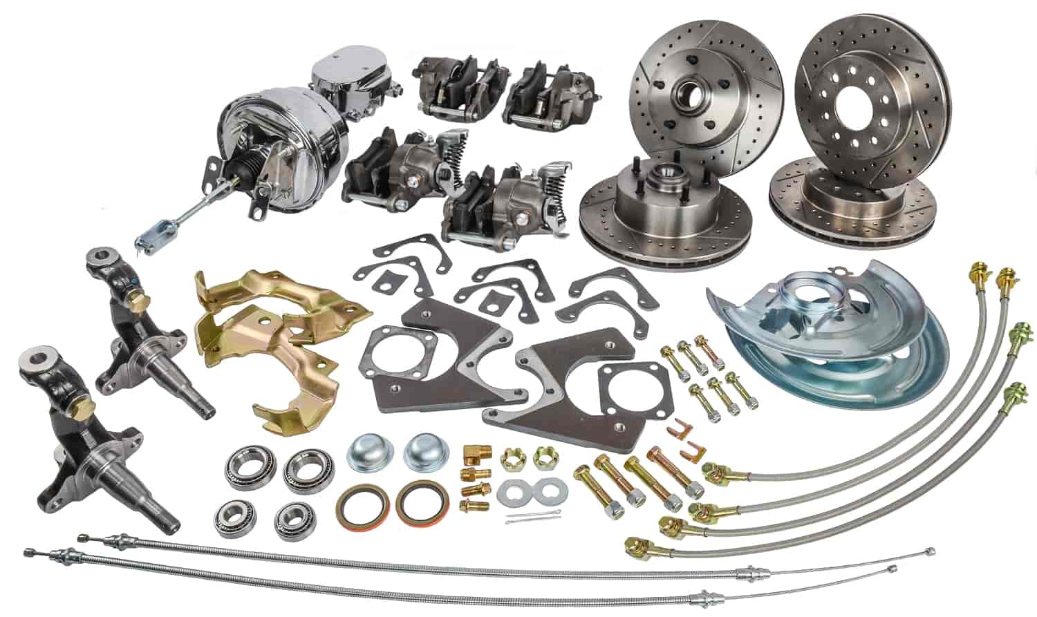 All-Wheel Disc Brake Conversion Kit GM Staggered Shock Configuration