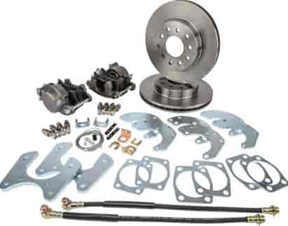 Ford 9 in. Rear Disc Brake Conversion Kit for Select 1968-1977 Ford Cars [Standard Kit Non E-Brake & Raw Calipers]