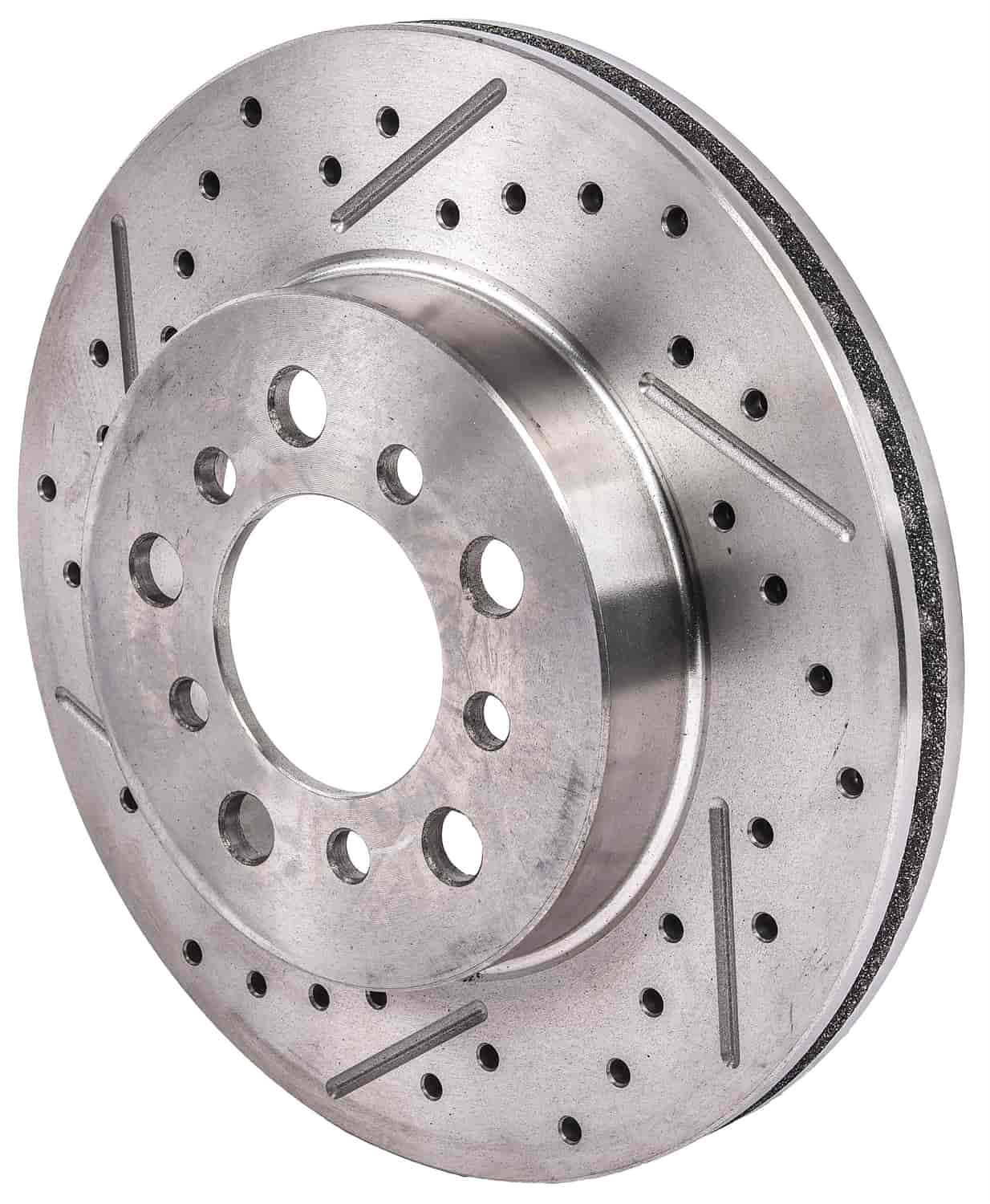 Cross Drilled and Slotted Rotor for 1962-1972 Mopar A, B, and E [Driver Side]