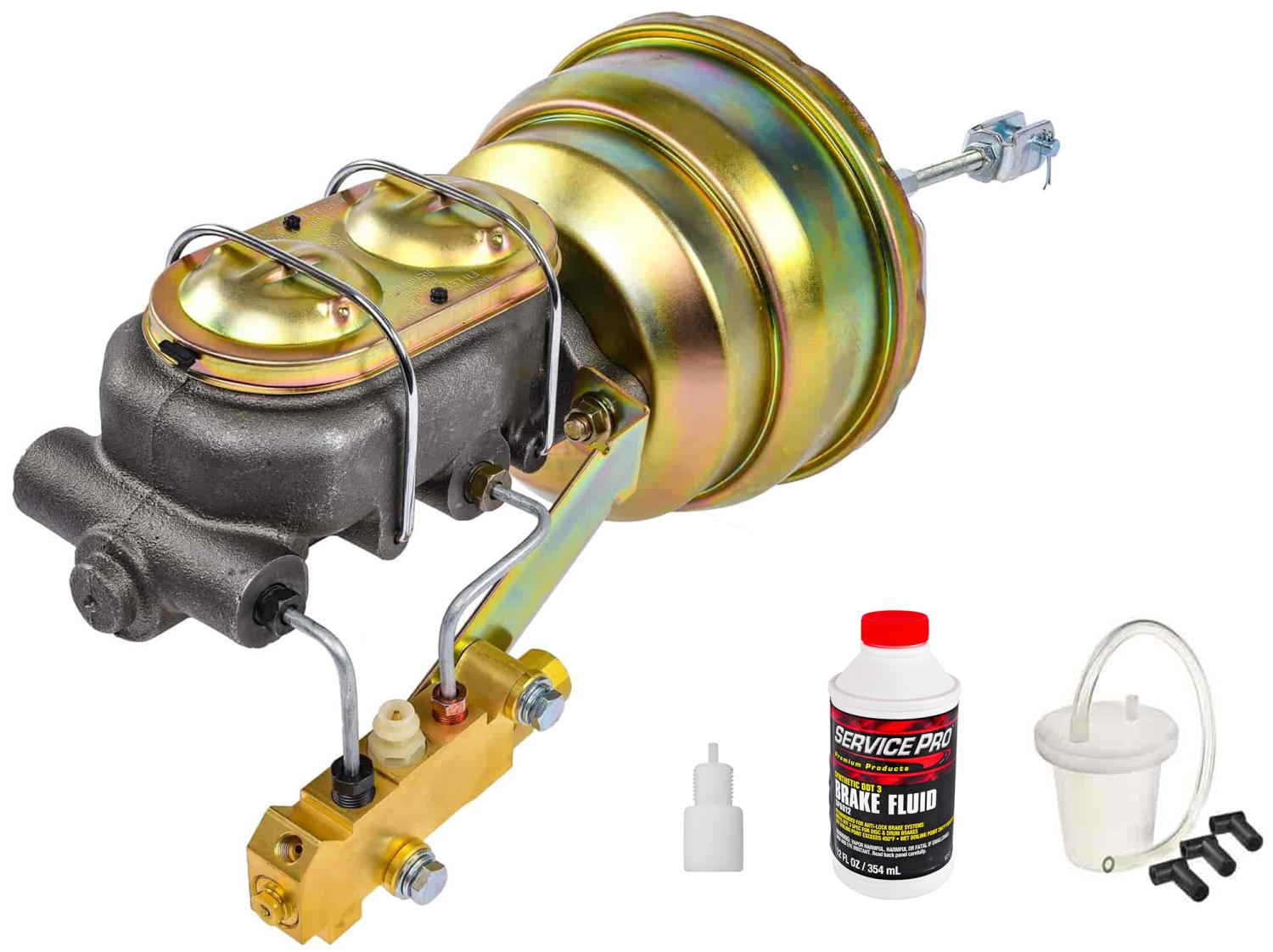 Power Brake Booster/Master Cylinder and Bleeder Kit for 1964-1972 GM A-Body/1967-1969 GM F-Body/1968-1974 GM X-Body [Disc/Drum]