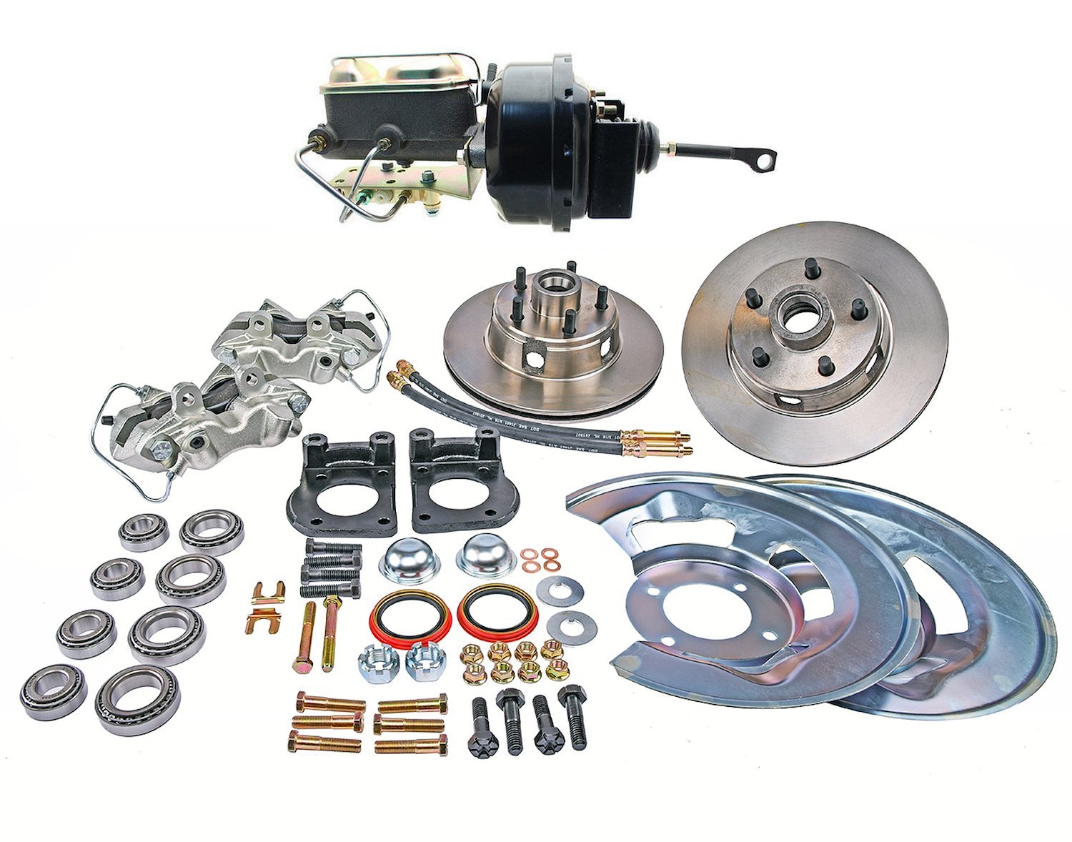 Front Complete Power Disc Brake Conversion Kit for 1964 1/2-1966 Ford Mustang
