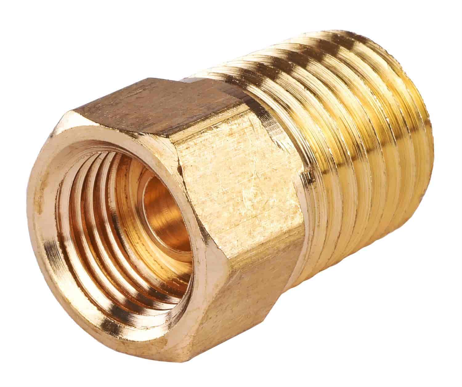 Brass Adapter Fitting 1/4 in. NTP x 7/16 in. -24 Inverted Flare Female