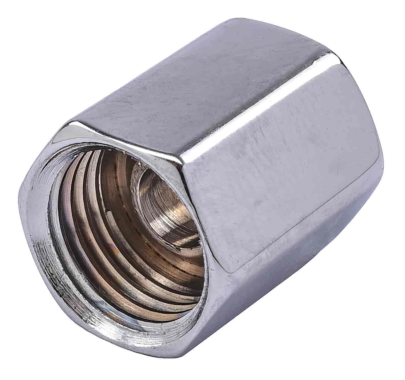 Chrome Union Fitting 7/16 in. -20 Inverted Flare Female x 7/16 in. -20 Inverted Flare Female