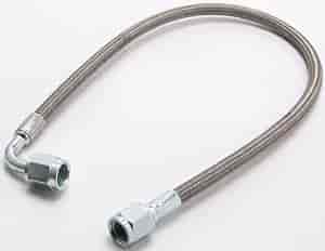 Pre-Assembled Brake Hose -4AN Straight to 90 degree