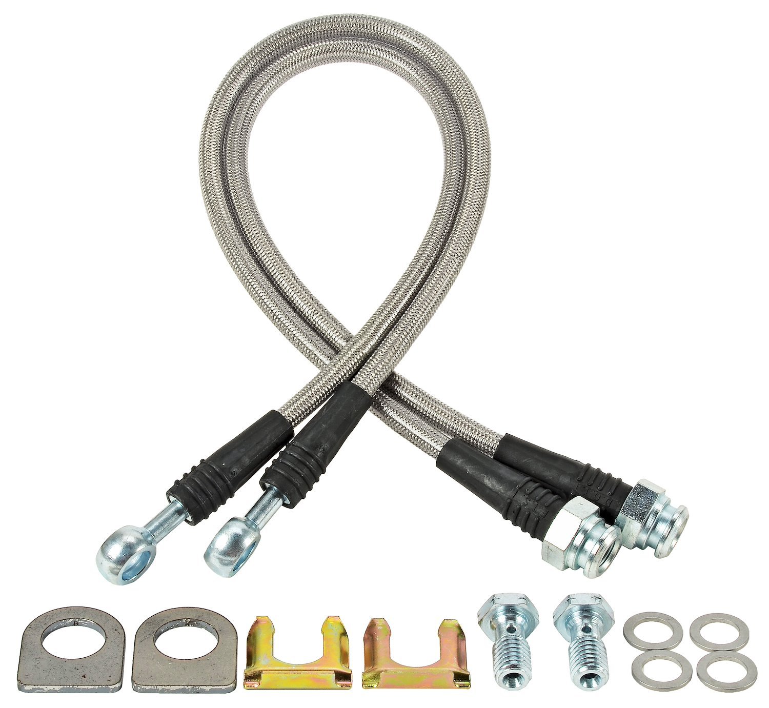 DOT Brake Hose Kit Fits GM Metric (D154) Calipers