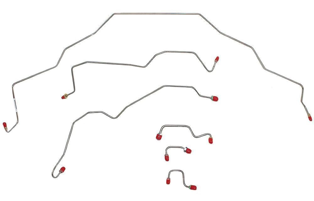 Front Brake Line Kit for 1994-1995 Dodge Ram 1500, 2500, 3500 2WD Trucks w/One-Block LH [Stainless]