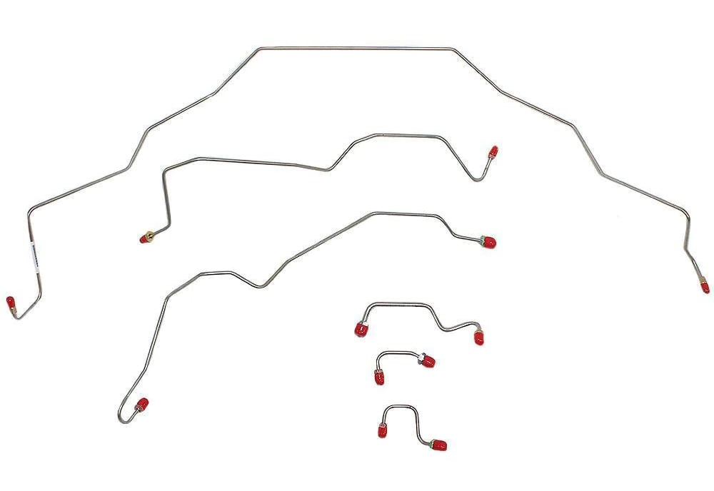 Front Brake Line Kit for 1994-1995 Dodge Ram 1500, 2500, 3500 2WD Trucks w/AWABS, One-Block LH [Stainless]