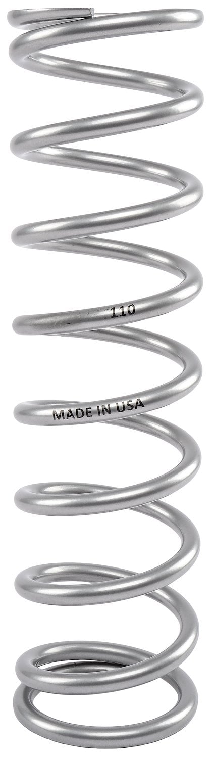Coil-Over Spring [12 in. Length, 110 lb./in., Silver Powder-Coated Finish]