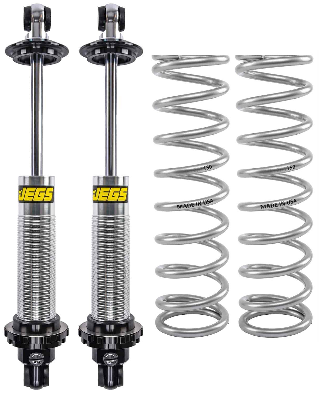 Single Adjustable Coil-Over Shocks and Coil-Over Springs Kit [12 in., 150 lbs./in. Springs]