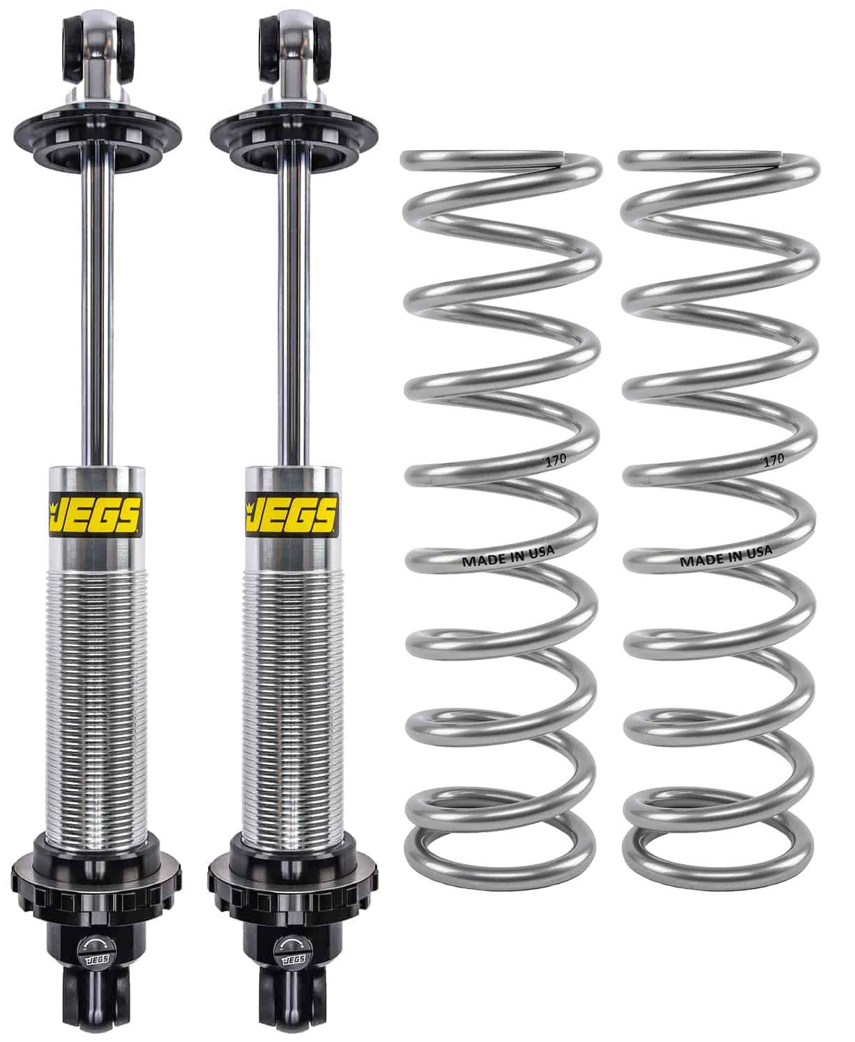 Single Adjustable Coil-Over Shocks and Coil-Over Springs Kit [12 in., 170 lbs./in. Springs]