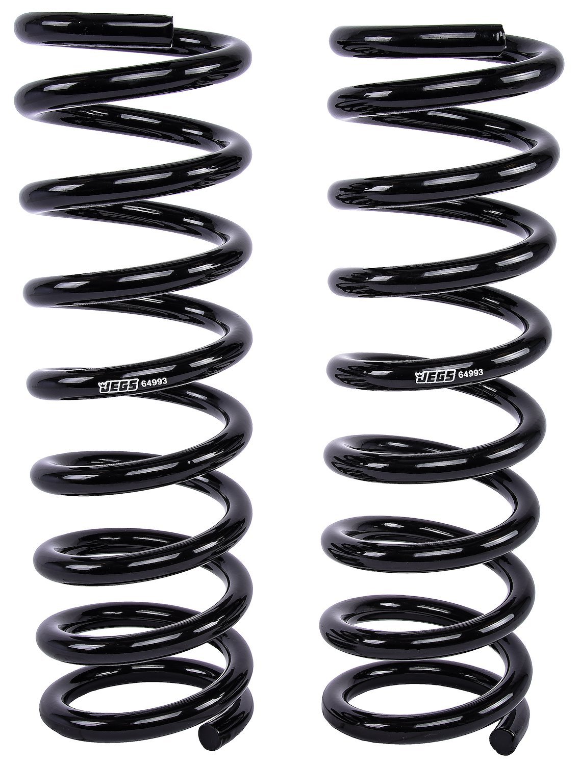Replacement Front Coil Springs Fits Select 1967-1974 GM Models [16.060 in. Length, 337 lb./in., Black Powder-Coated Finish]