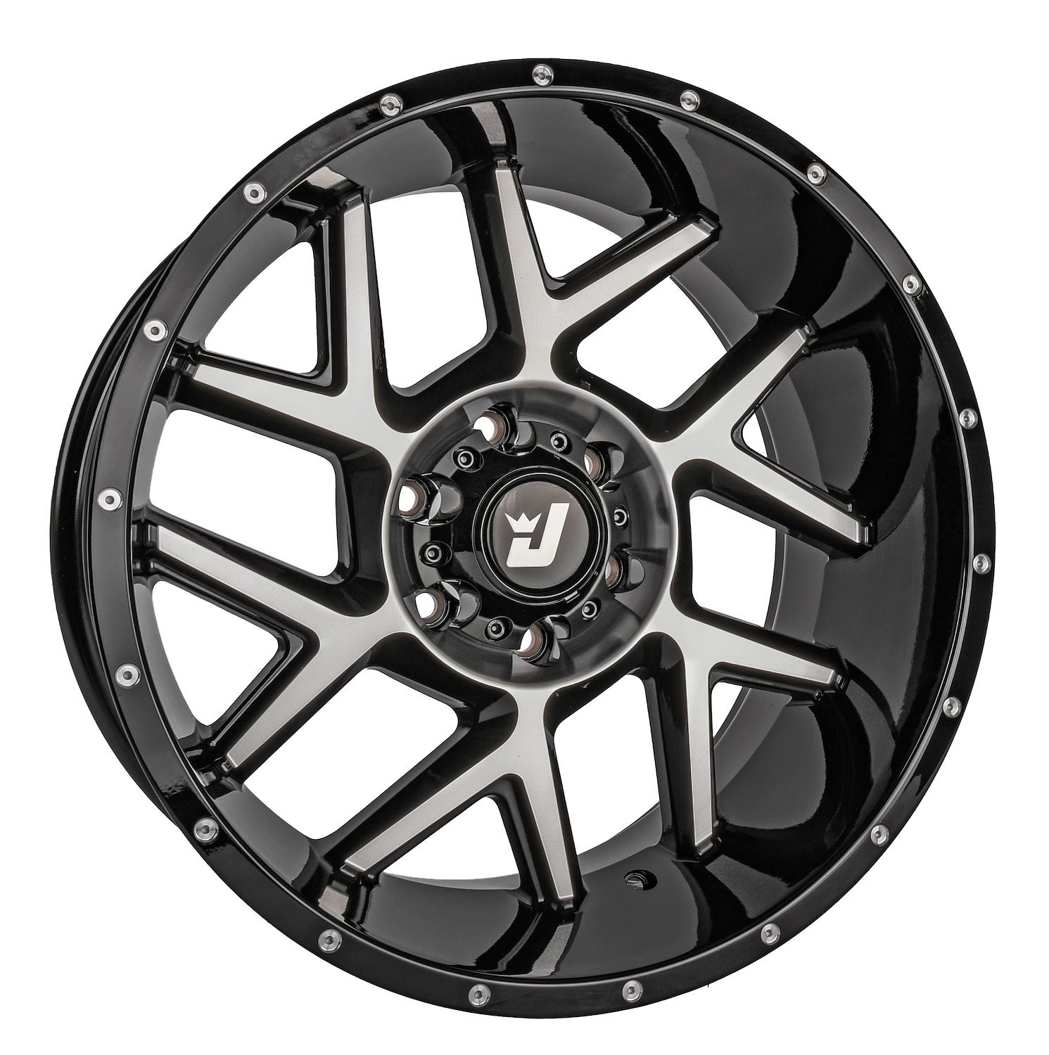 Reactor Wheel [Size: 20" x 10"] Gloss Black with Milled Spokes