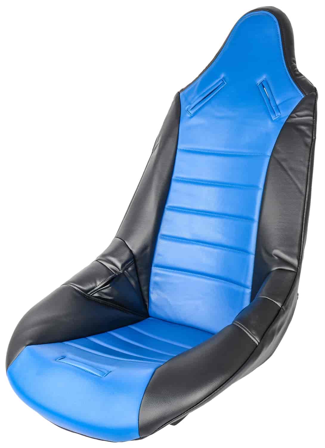 Pro High Back II Vinyl Seat Cover Blue with Black Trim