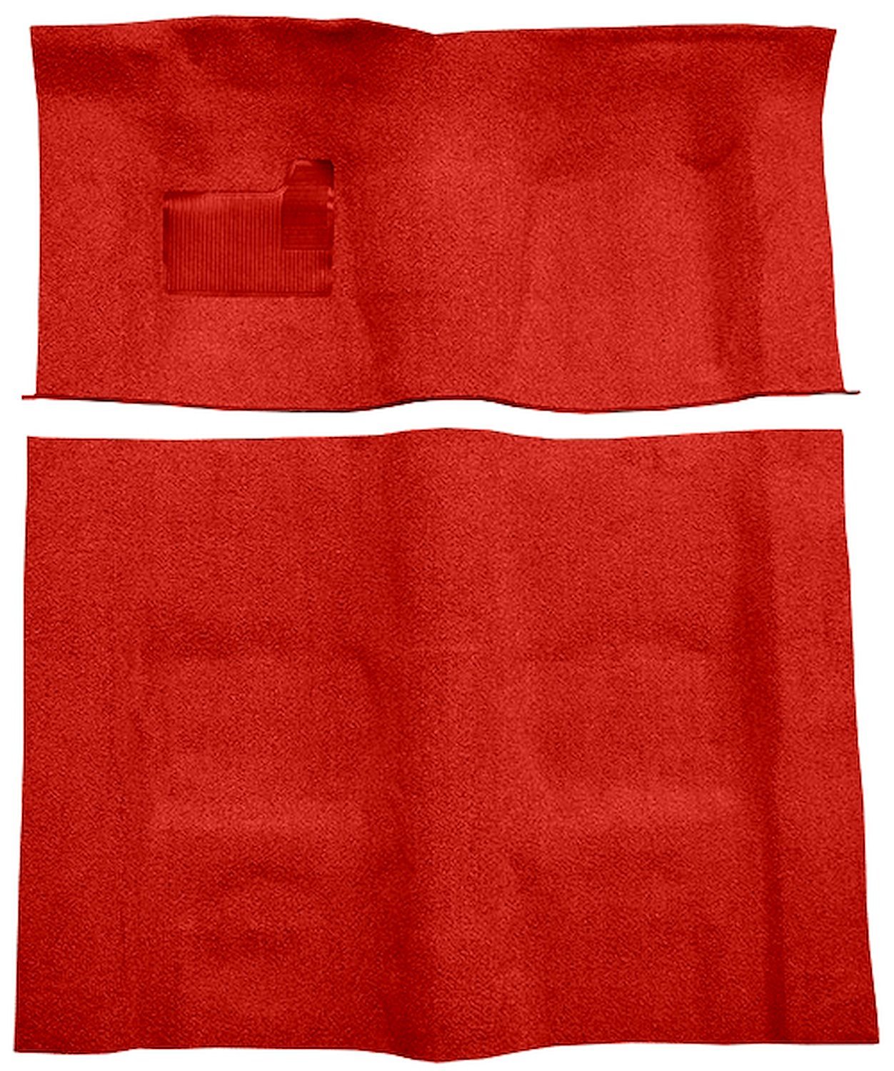 Molded Loop Carpet for 1970-1973 Chevrolet Camaro, Pontiac Firebird [Mass Backing, Automatic Transmission, Red]
