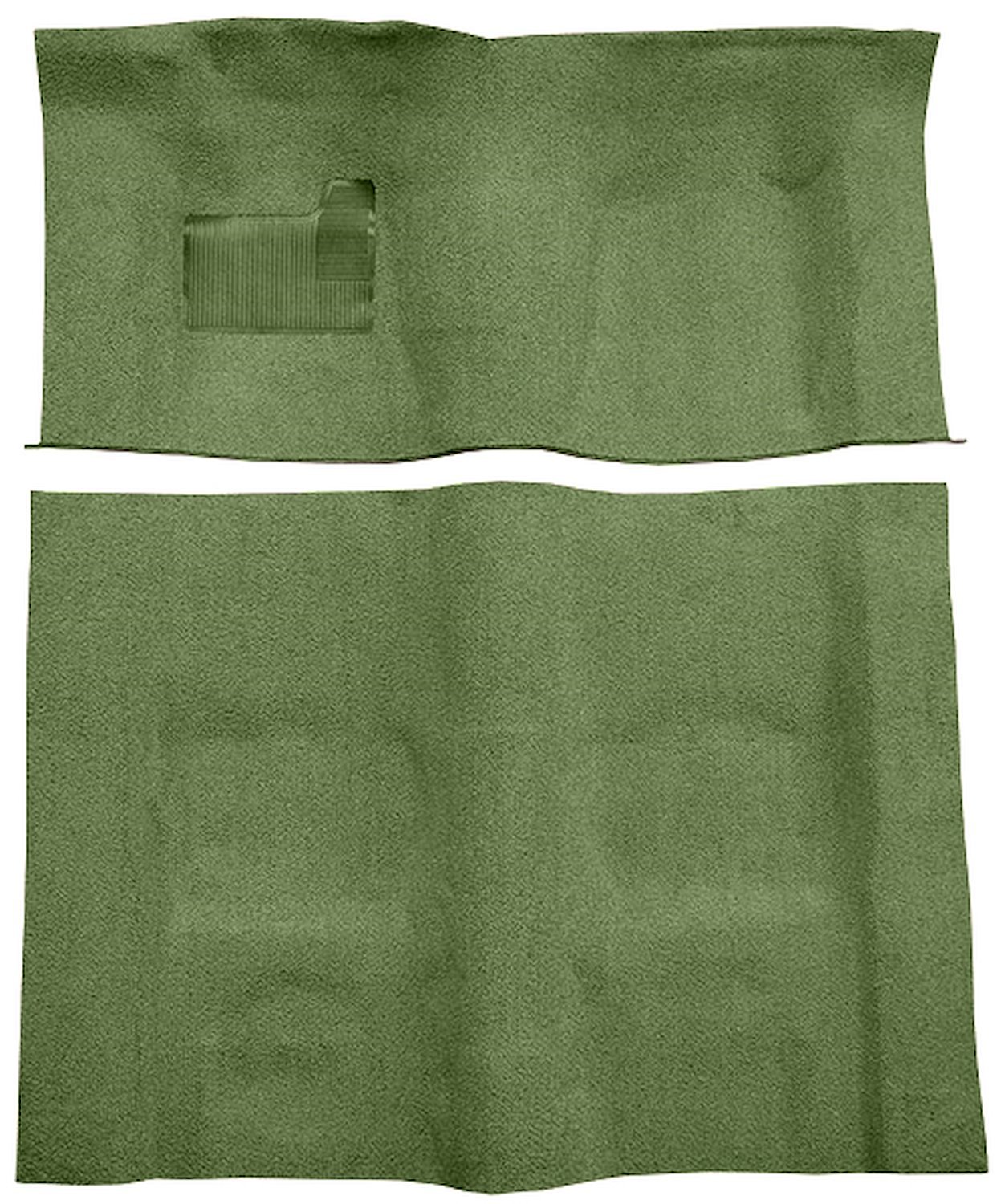 Molded Cut Pile Carpet for 1974-1975 Chevrolet Camaro, Pontiac Firebird [Mass Backing, Automatic Transmission, Willow Green]