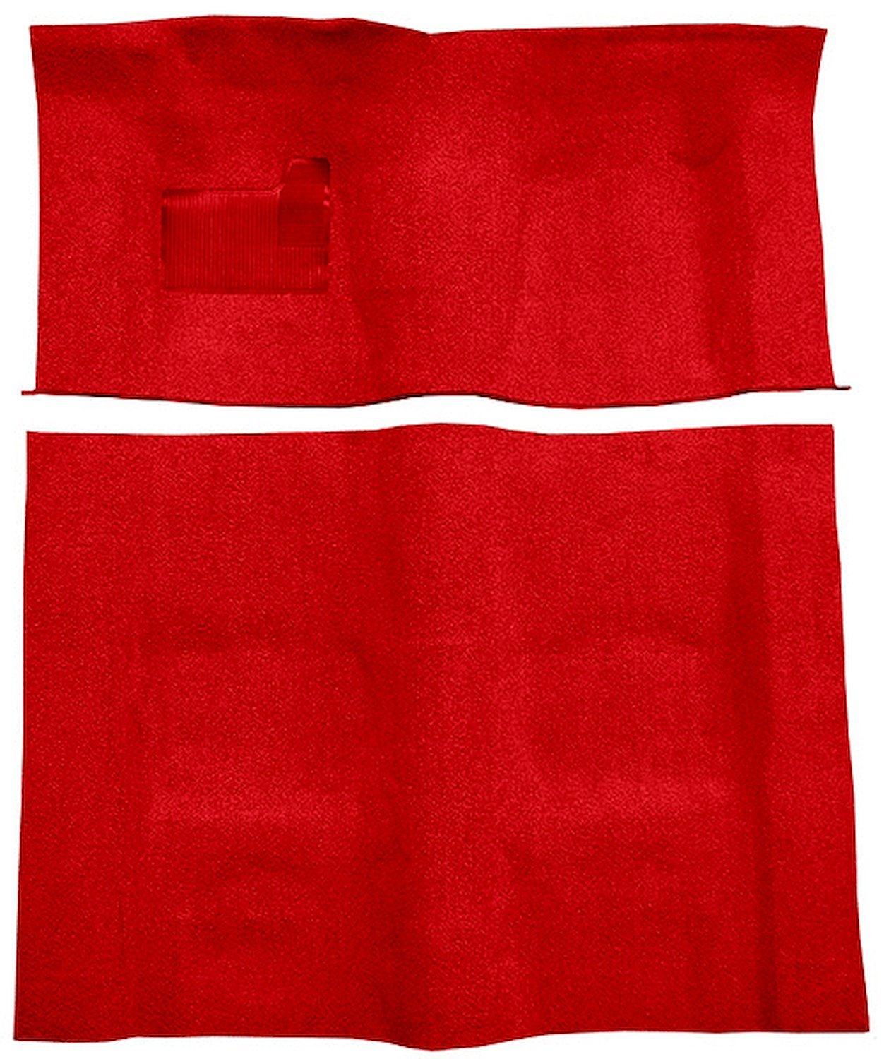Molded Cut Pile Carpet for 1974-1975 Chevrolet Camaro, Pontiac Firebird [Mass Backing, Automatic Transmission, Flame Red]