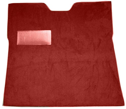 Molded Loop Carpet for 1947-1954 GM Regular Cab Trucks w/Gas Tank in Cab [OE-Style Jute Backing, Red]