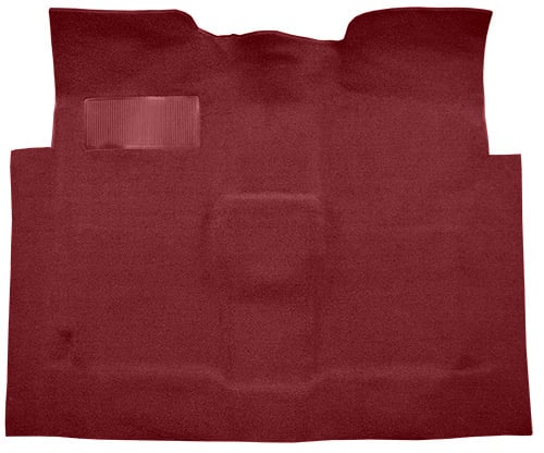 Molded Loop Carpet Fits Select 1960-1966 GM Regular Cab 2WD Truck w/Auto/3-Speed Manual [OE Jute Backing, Maroon]